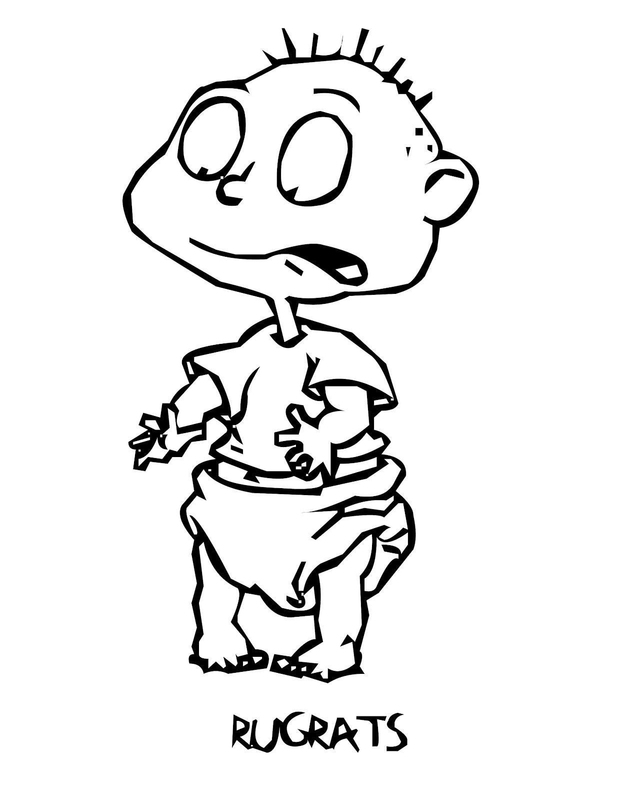 1236x1600 Free Printable Rugrats Coloring Pages For Kids Inside Glum Me