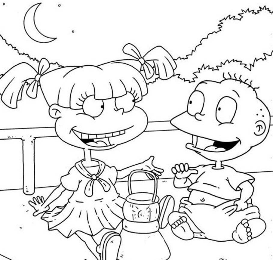 908x864 Printable Rugrats Coloring Pages Amazing General Free Kimi Flash