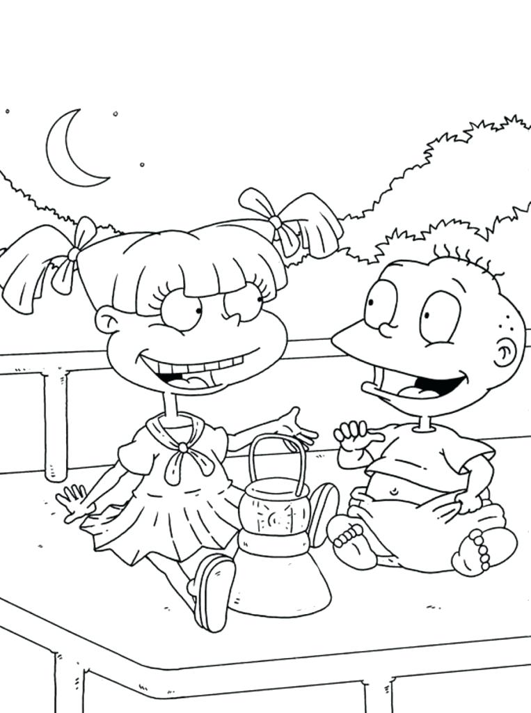 763x1024 Rugrats Coloring Pages Angelica Free