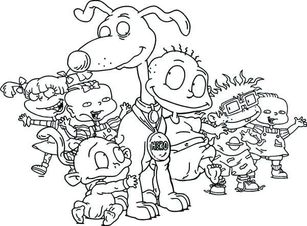 600x443 Rugrats Coloring Pages