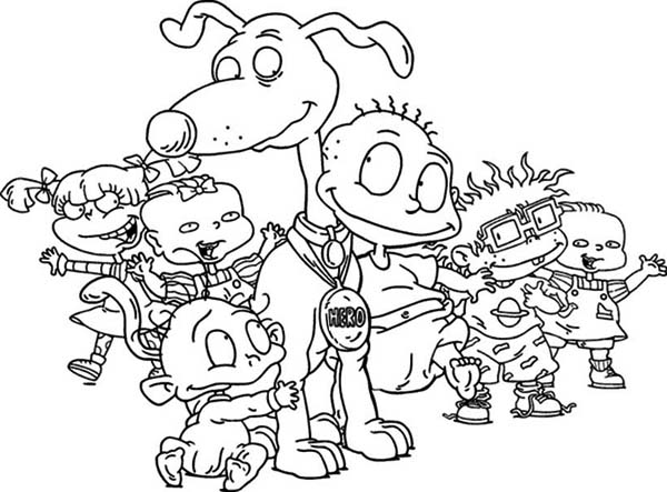 600x443 How To Draw The Rugrats Characters Coloring Page Color Luna