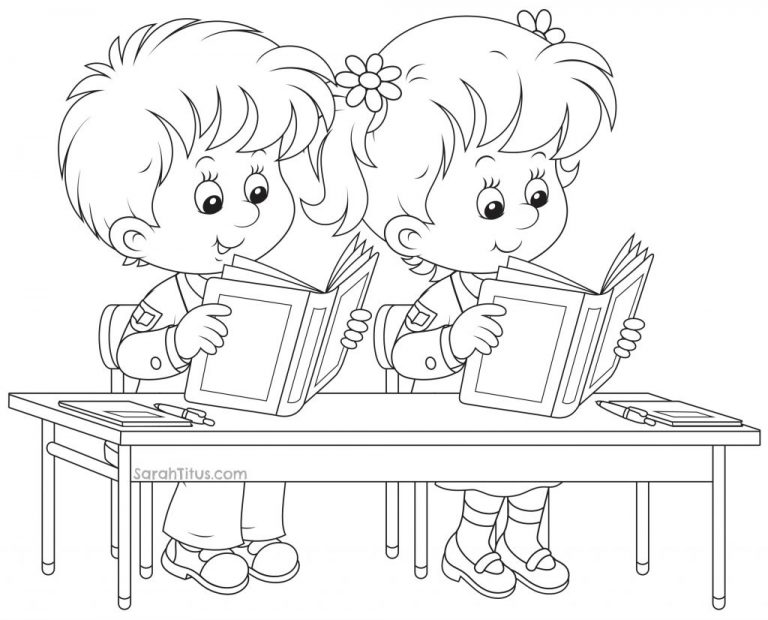 768x620 Coloring Pages For Kidsclassroom Objects Fresh Best Of Back School