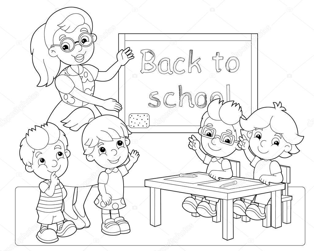1024x819 Best Classroom Coloring Page Image Ways To Use Pict Of Rules