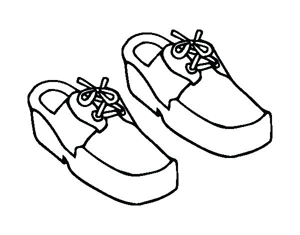 Running Shoe Coloring Page at GetDrawings | Free download