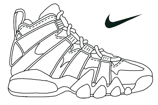 600x400 Coloring Pages Shoes