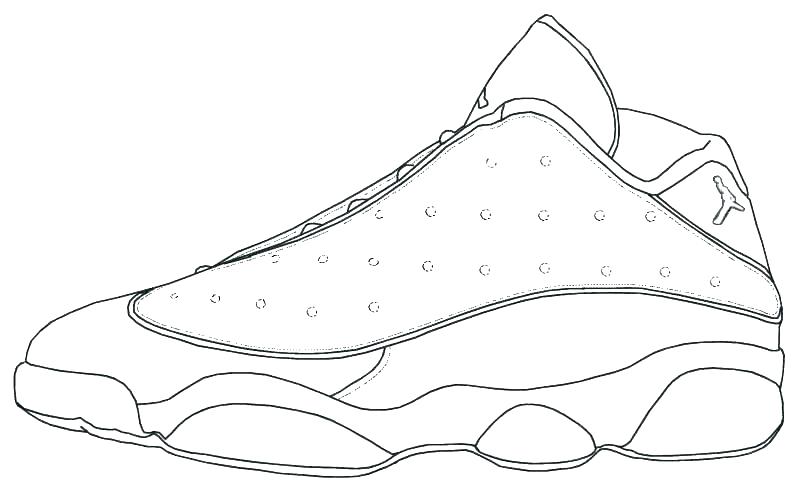 801x491 Running Shoe Coloring Page Dreamtemplates Club