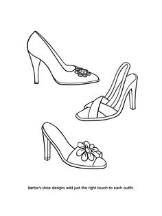 236x314 Fashion Shoe Coloring Page Fashion Coloring Clothing