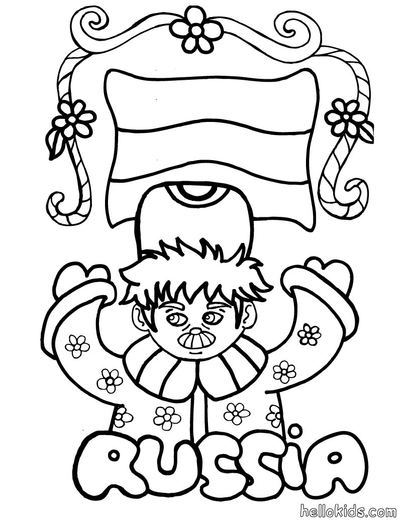 820x1060 Russia Coloring Pages