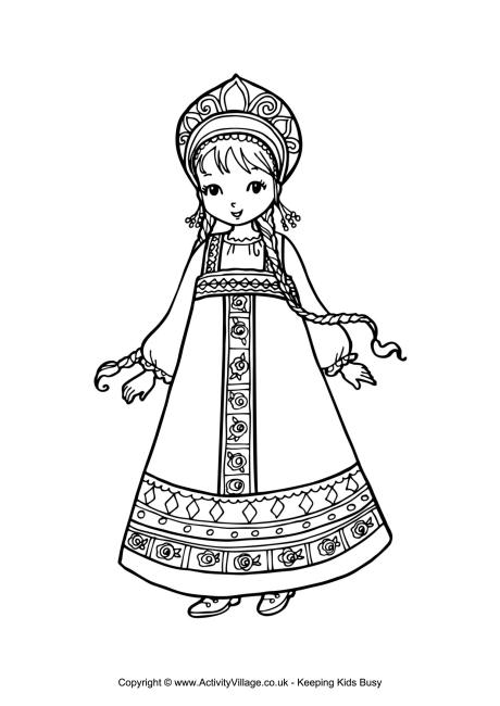 460x650 Russian Coloring Pages Russia Colouring Pages