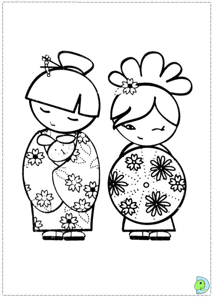 691x960 Doll Coloring Pages