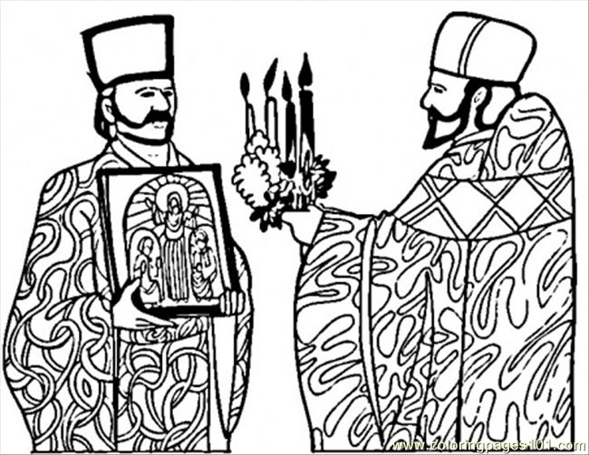 650x502 In Russian Church Coloring Page
