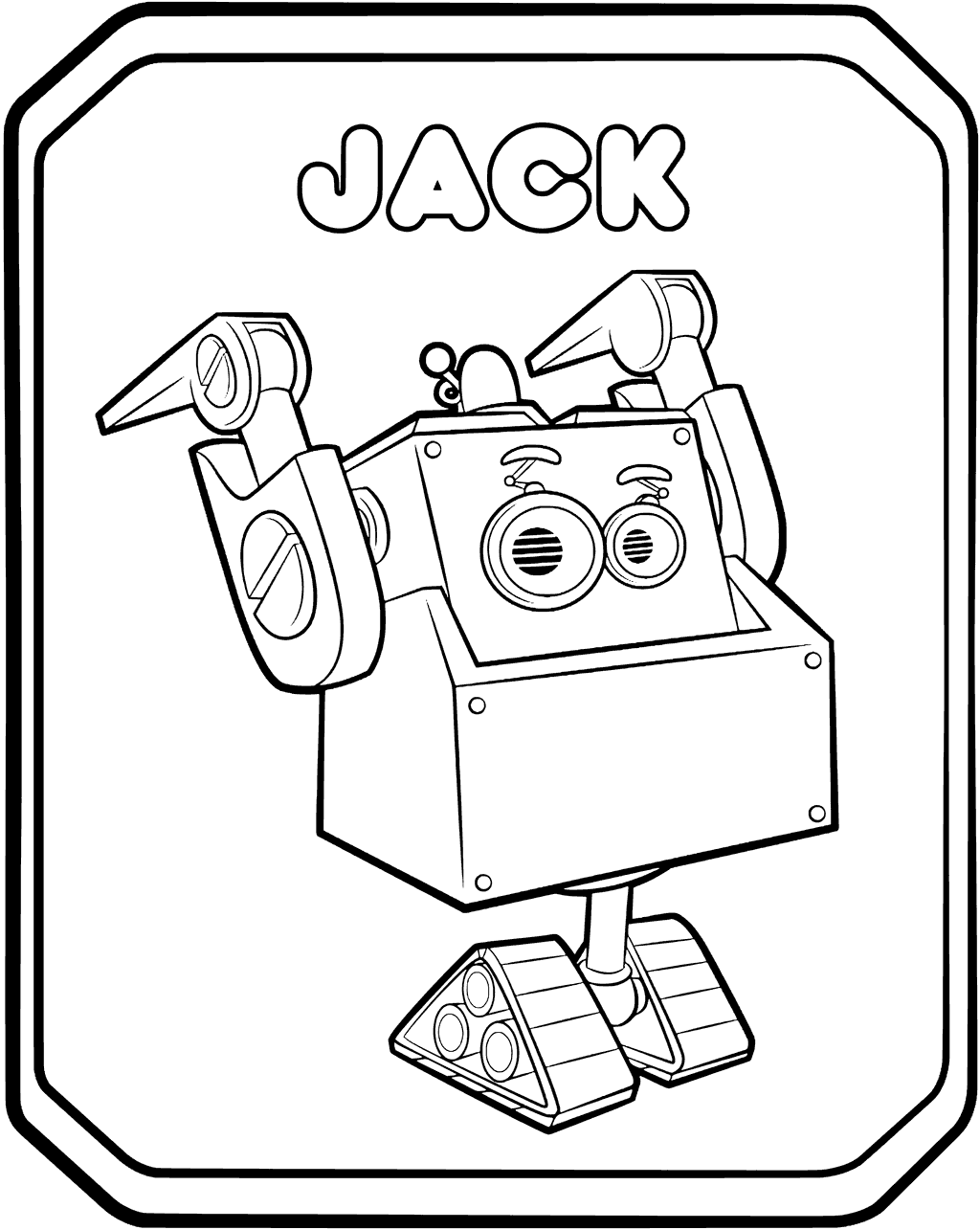 1024x1285 Rusty Rivets Robot Jack Coloring Pages