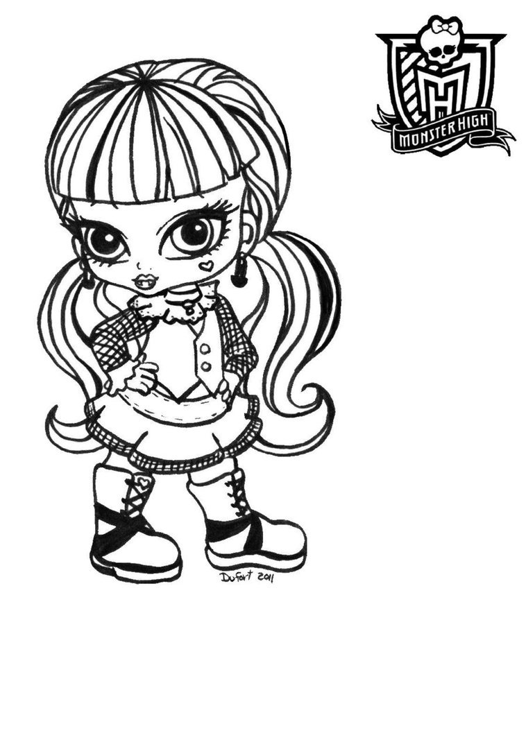 758x1054 Monster High Coloring Pages