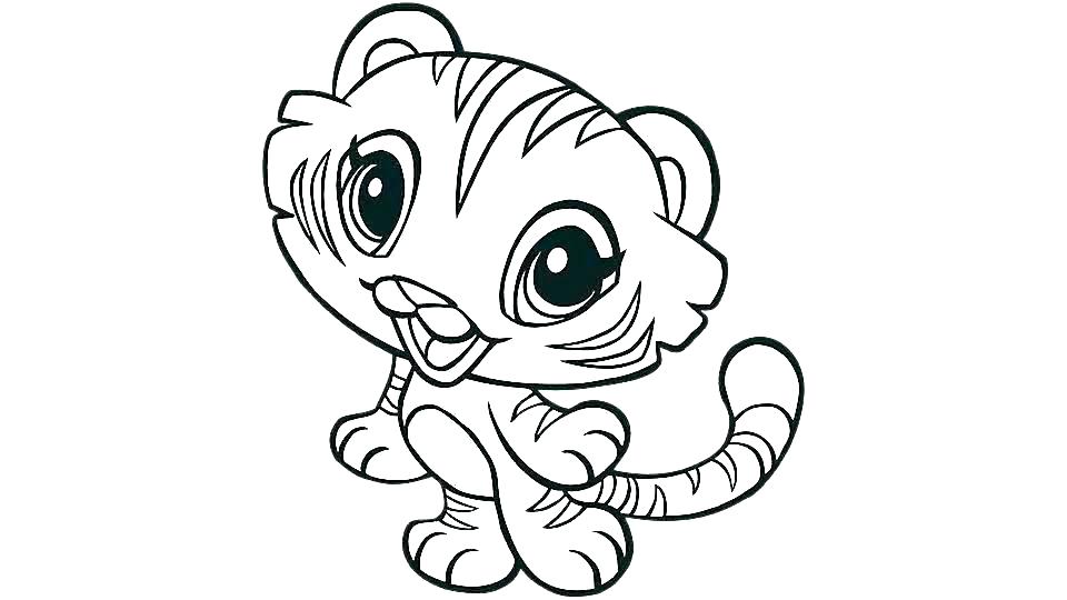 960x540 Tiger Color Pages