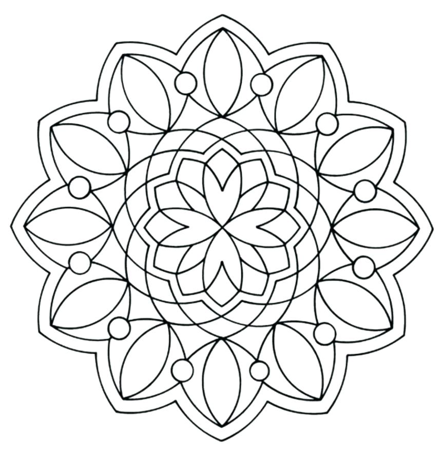 865x891 Geometric Coloring Pages Free Geometric Coloring Book And Coloring