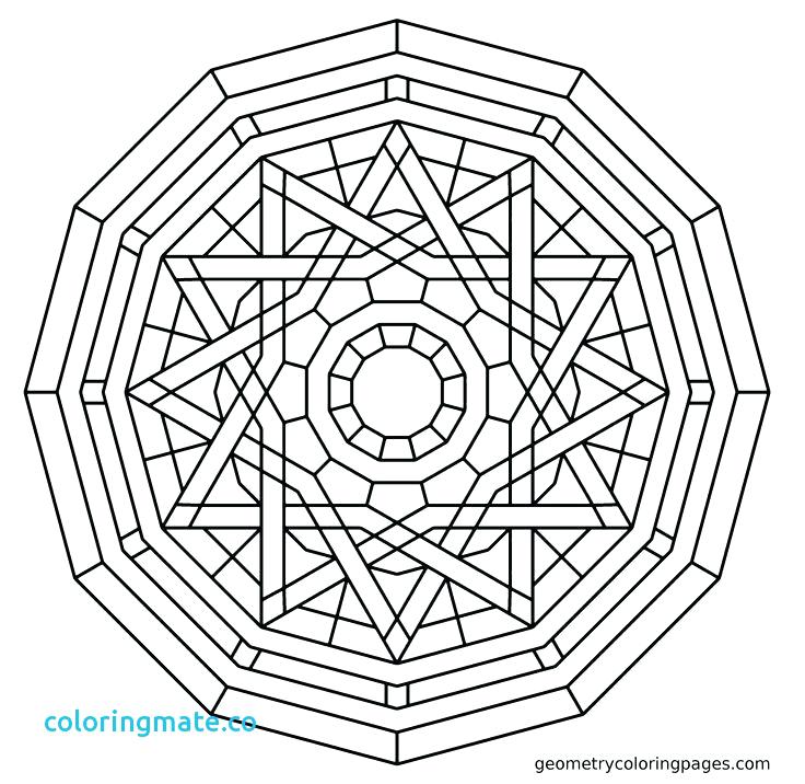 736x716 Printable Geometric Coloring Pages Lovely Geometric Mandala
