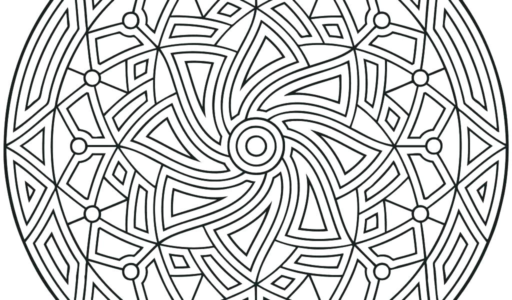 1024x600 Printable Geometric Coloring Pages Printable Geometric Coloring