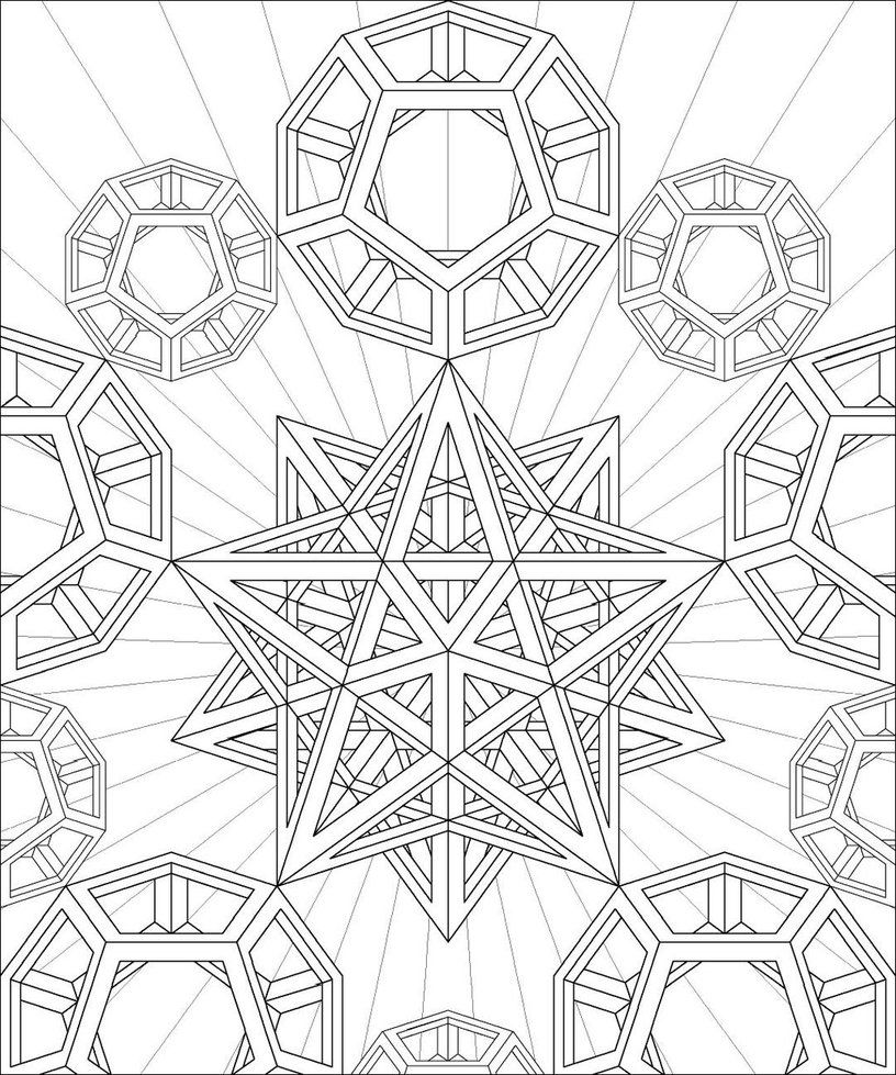 816x979 Sacred Geometry Coloring Page Adult Coloring Pages