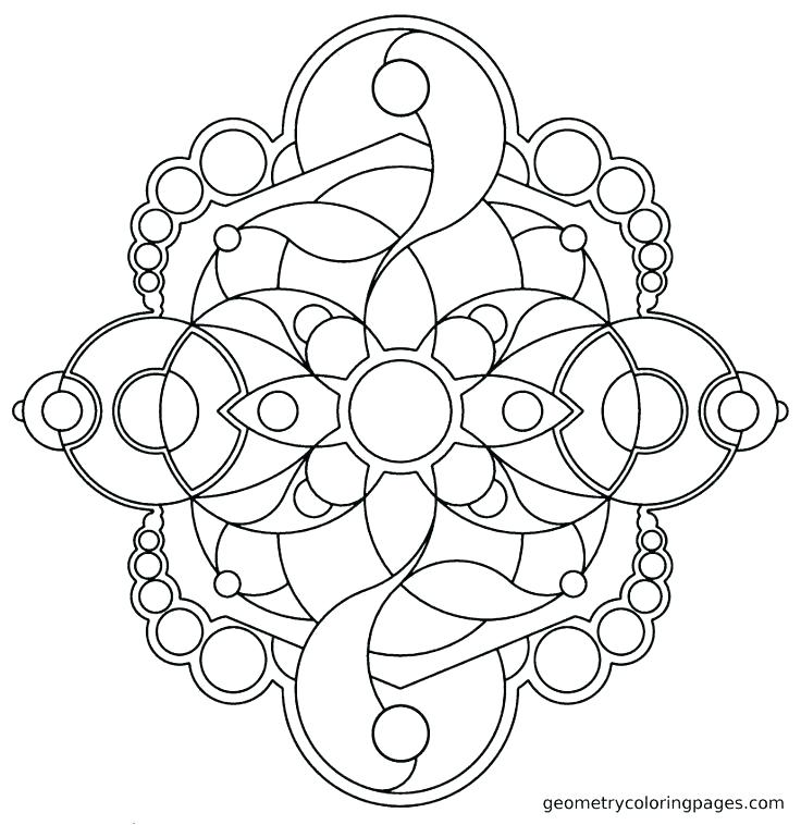 736x758 Coloring Geometry Coloring Pages Sacred Book Also Worksheets