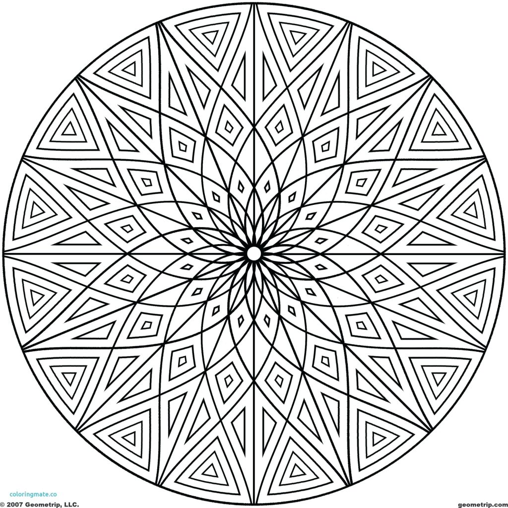 1024x1024 Coloring Pages Geometry Coloring Pages Free Printable For Adults