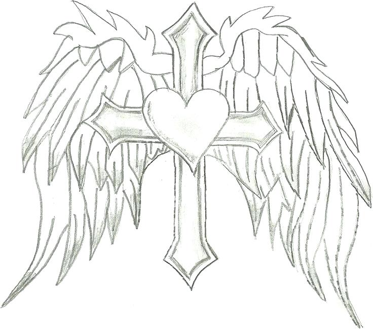 736x649 Hearts With Wings Heart With Wings Coloring Pages Wings Coloring