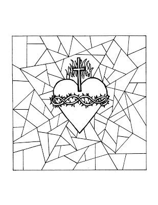 309x400 Look To Him And Be Radiant Sacred Heart Of Jesus Coloring Pages