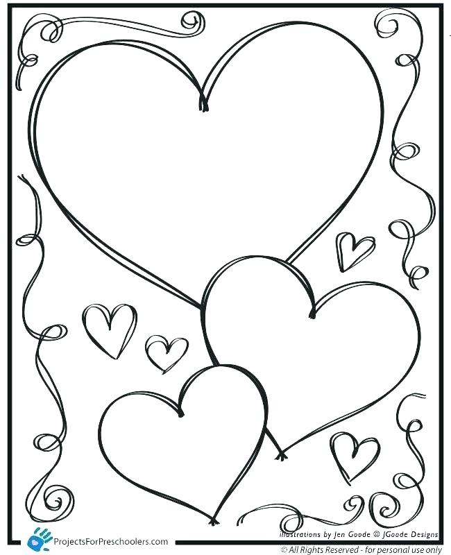 650x800 Heart Coloring Book Also Printable Heart Coloring Pages Coloring