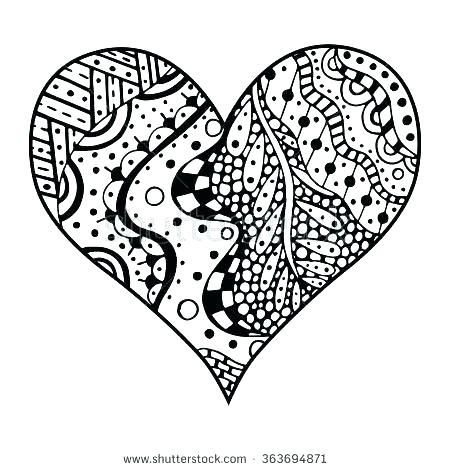 450x470 Hearts Coloring Pages For Adults Coloring Page Heart Coloring Page