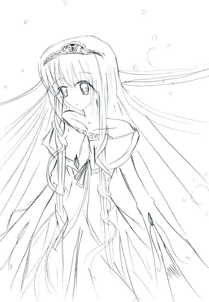 707x1024 Cute Girl Coloring Pages Anime Girl Coloring Page Coloring Page