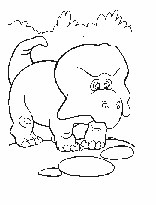 520x680 Sad Dinosaur Coloring Page