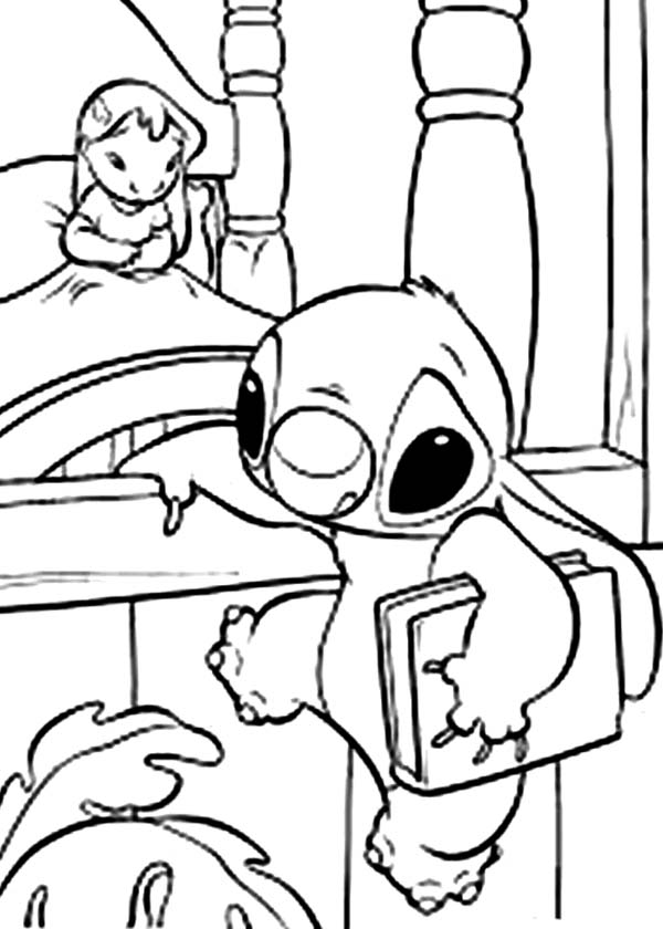 600x840 Stitch Make Lilo Sad In Lilo Stitch Coloring Page