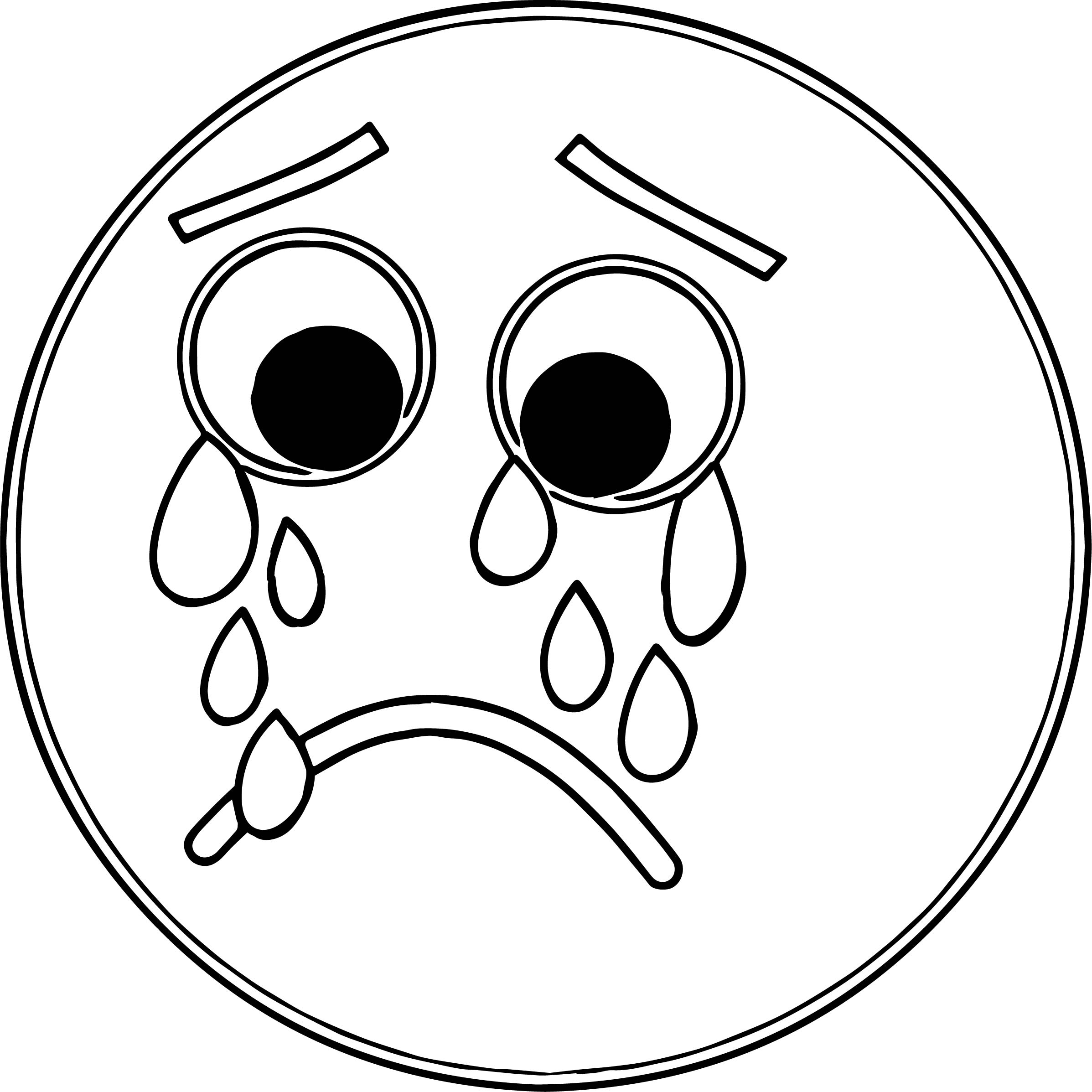 2395x2395 Awesome Sad Face Coloring Page Free Coloring Pages Download
