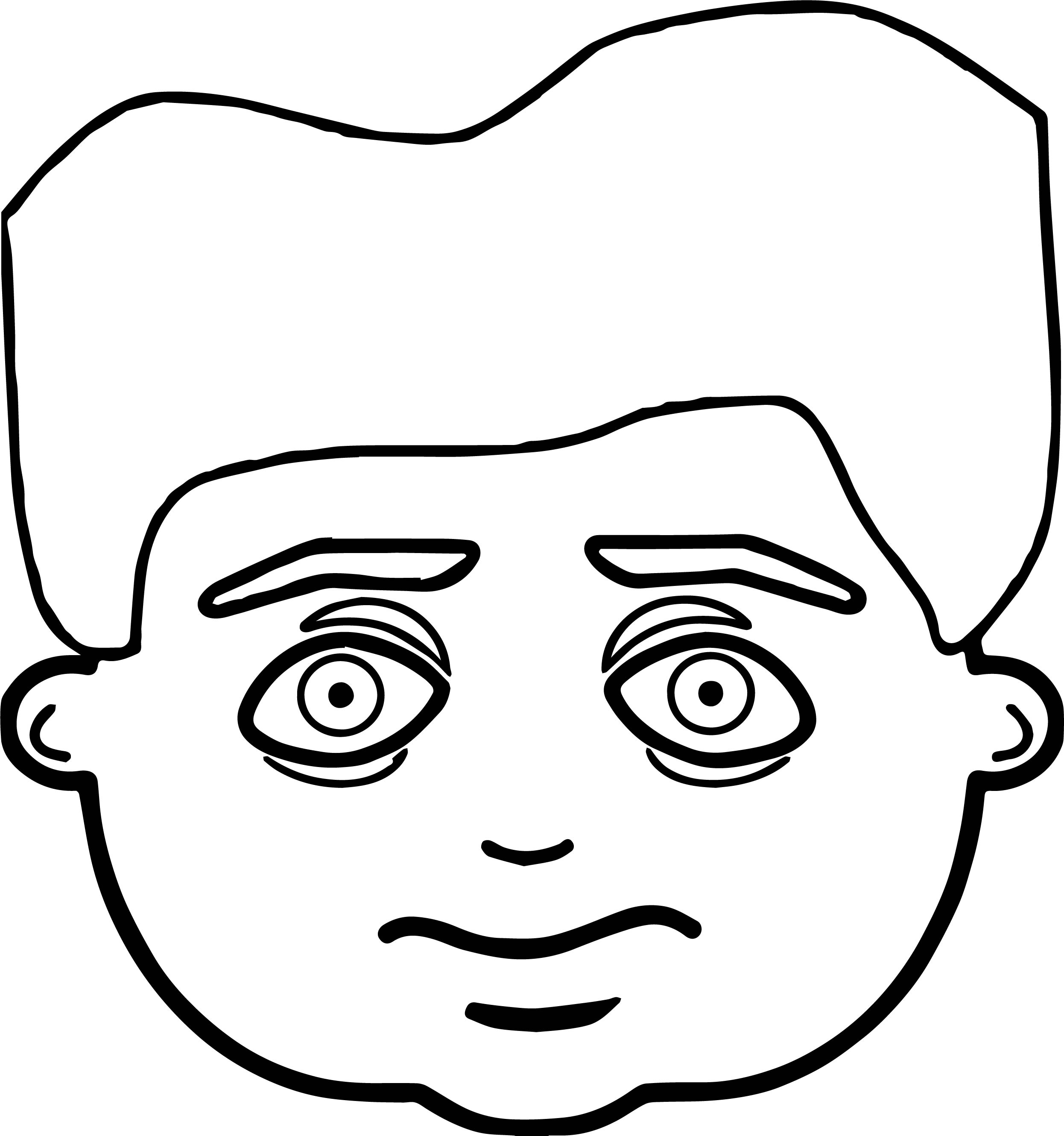 2492x2660 Wonderful Sad Face Coloring Page Gallery