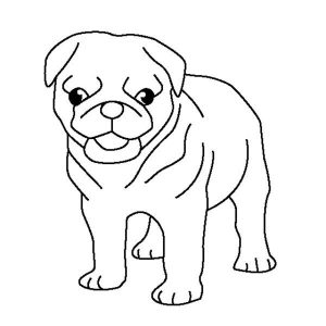 300x300 Plain Ideas Pug Coloring Pages Pug Puppy Coloring Page Color Luna