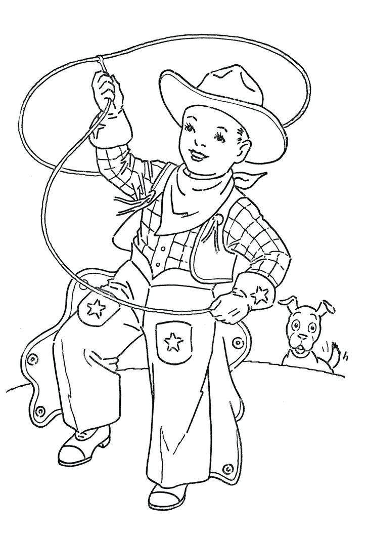 728x1057 Western Coloring Pages