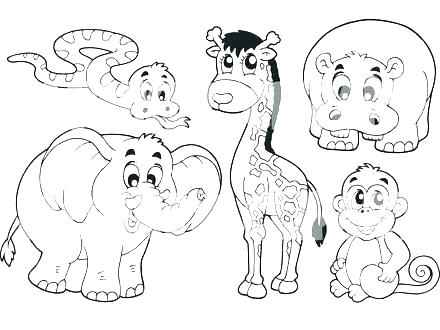 440x330 Jungle Animal Coloring Pages