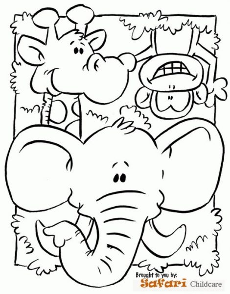 470x599 Safari Animals Coloring Page Coloring Home