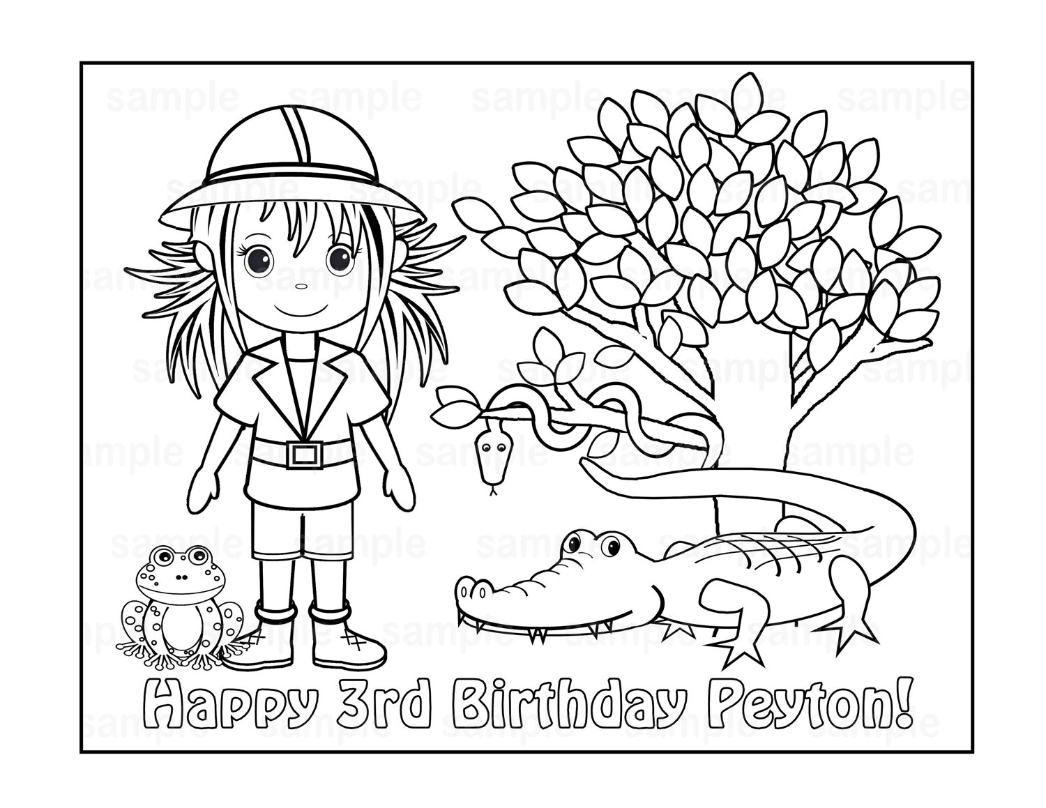 1500x1159 Safari Coloring Pages