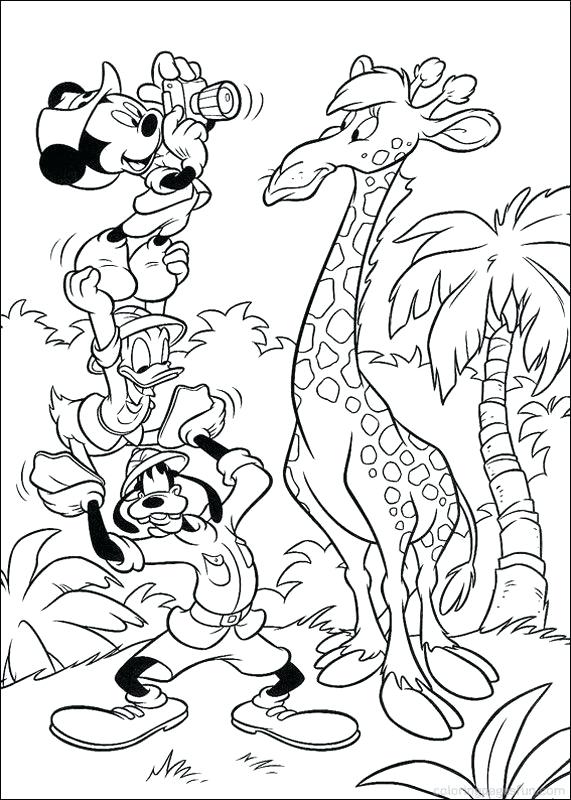 571x800 Safari Para Colorear Mickey Mouse Safari Coloring Pages A Para