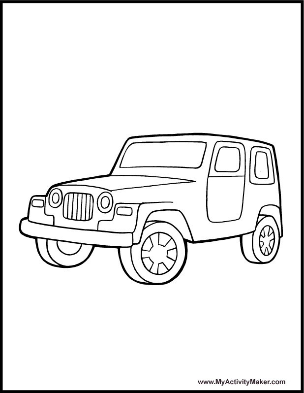 618x798 Safari Jeep Coloring Pages Coloring Pages Transportation My