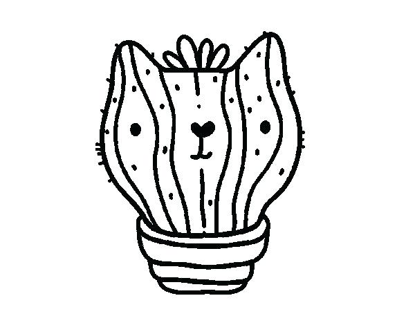 600x470 Cactus Coloring Pages Cactus Coloring Page Cat Cactus Coloring