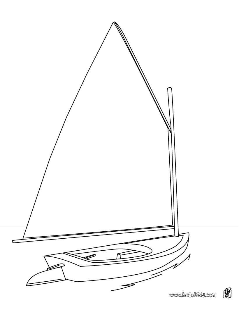 820x1060 Sailboat Coloring Pages