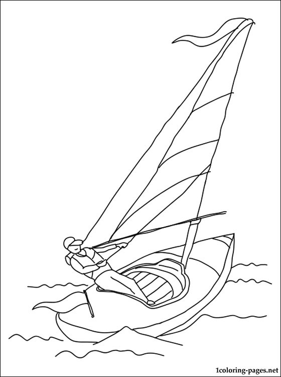 560x750 Sailing Sport Coloring Page Coloring Pages