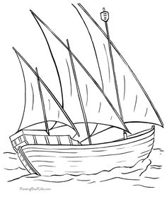 236x288 Coloring Page Boat Coloring, Boats