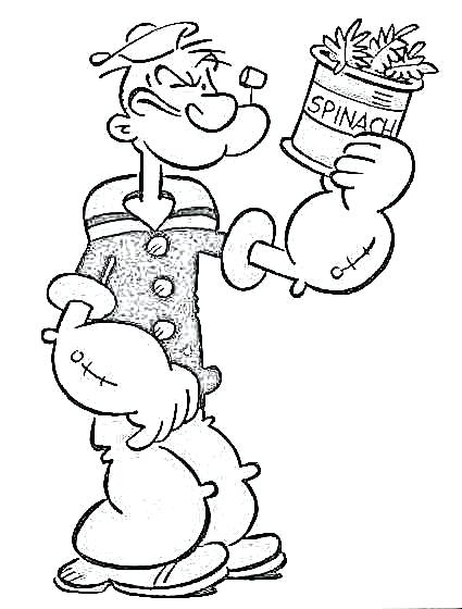 425x560 Popeye Coloring Pages Coloring Pages Popeye The Sailor Colouring