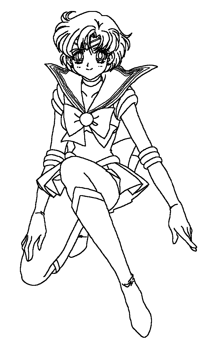 696x1148 Sailor Mercury Cute Sailor Moon Coloring Pages