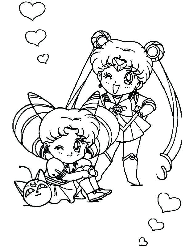 600x815 Sailor Moon Characters Coloring Pages Nice And Page Color