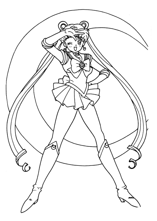Sailor Moon Group Coloring Pages at GetDrawings | Free download