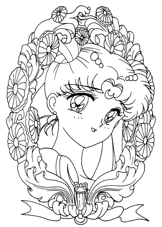 540x756 Sailor Moon I Love To Color