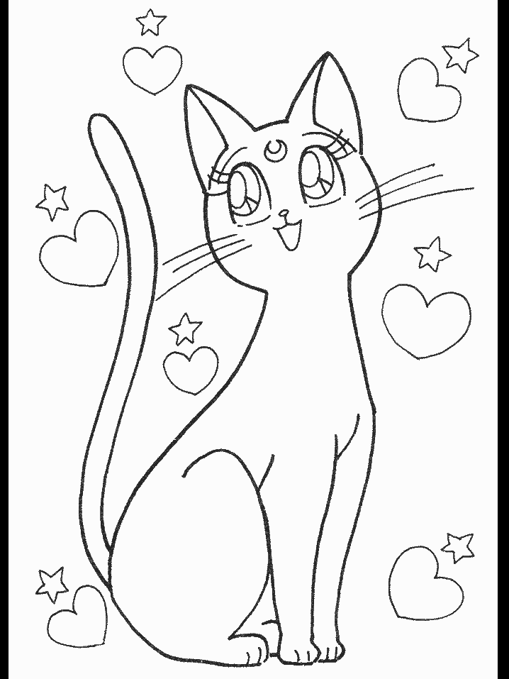 718x957 Sailor Moon Coloring Page Coloring Pages For Kids